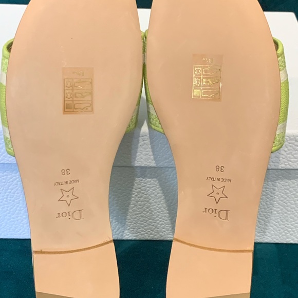 SOLD-Dior Dway Slides Size 38 - Picture 6 of 6